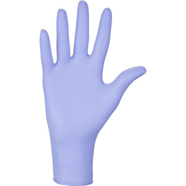 Nepudrované nitrilové zdravotnické rukavice - Mercator Nitrylex classic violet XS, 100 ks