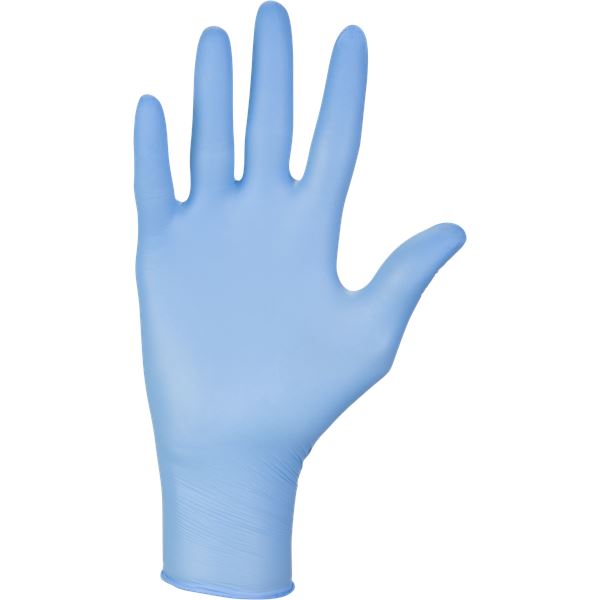 Nepudrované nitrilové zdravotnické rukavice - Mercator Nitrylex classic blue XL, 100 ks