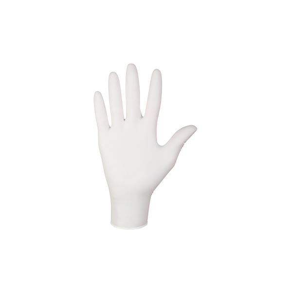 Nepudrované nitrilové zdravotnické rukavice - Mercator Nitrylex classic white S, 100 ks