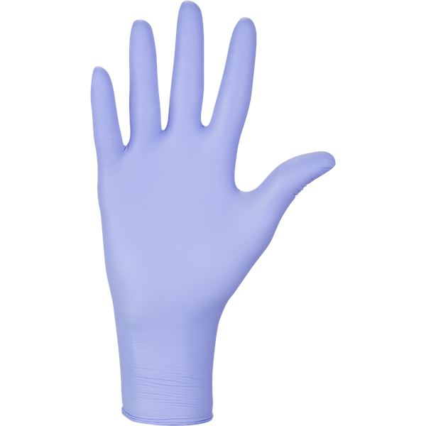 Nepudrované nitrilové zdravotnické rukavice - Mercator Nitrylex classic violet M, 100 ks