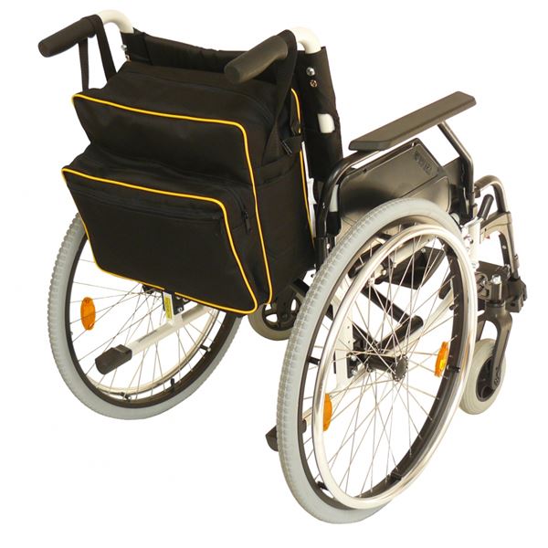 Taška k vozíku černá se žlutými proužky  I