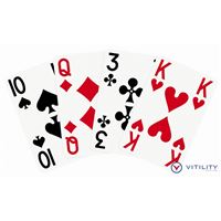 Hrací karty s velkými symboly